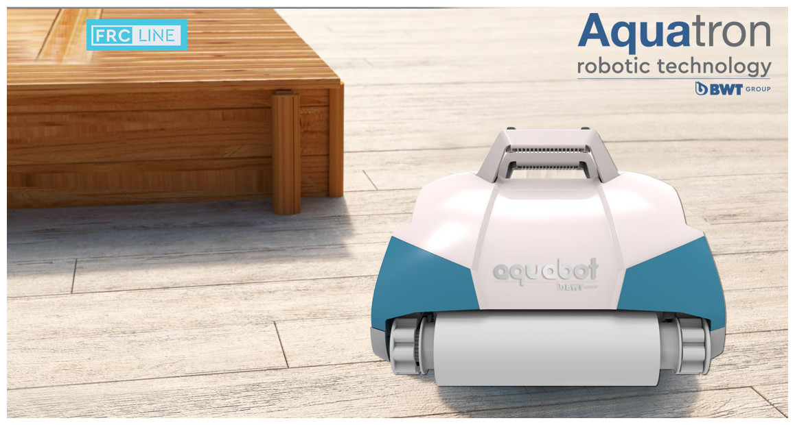 robot nettoyeur de piscine frc70 bwt aquatron en situation