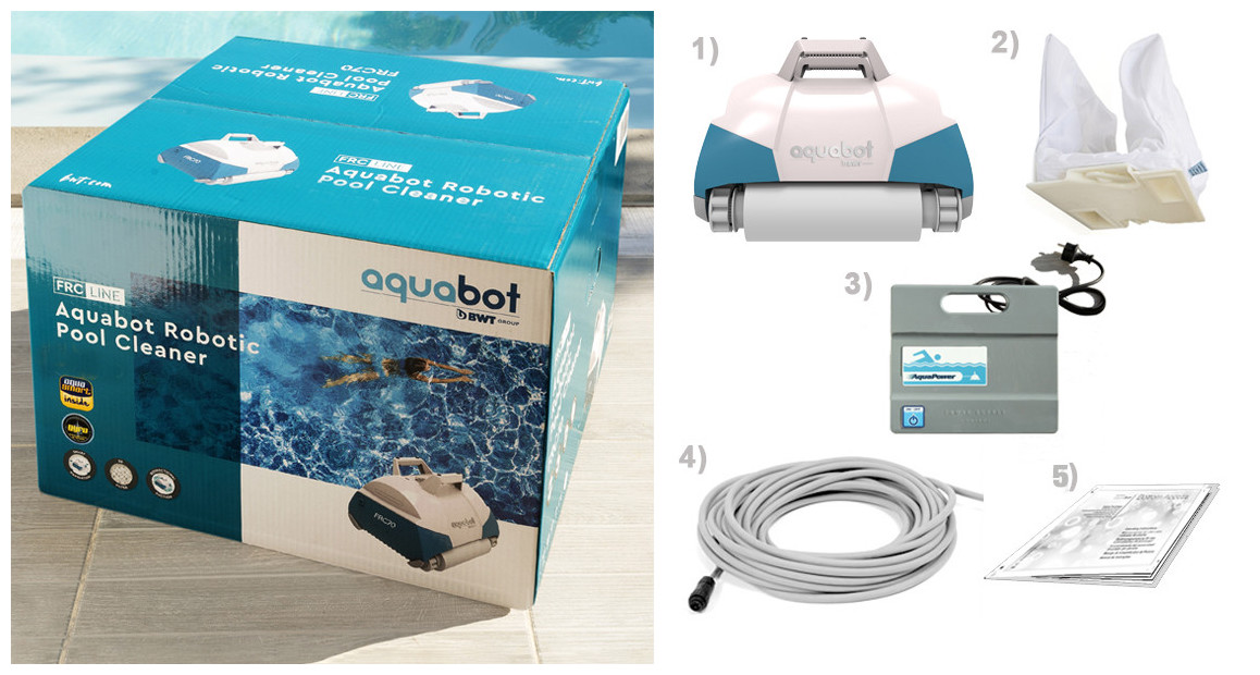 contenu avec le robot piscine aquatron FRC70
