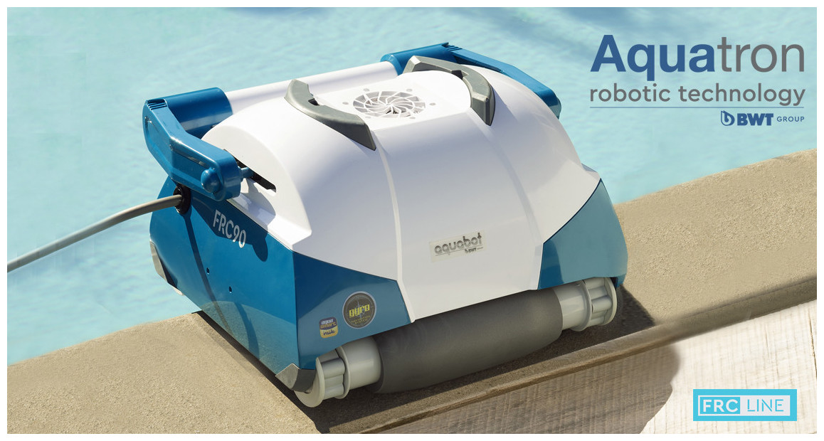 robot nettoyeur de piscine frc90 bwt aquatron en situation