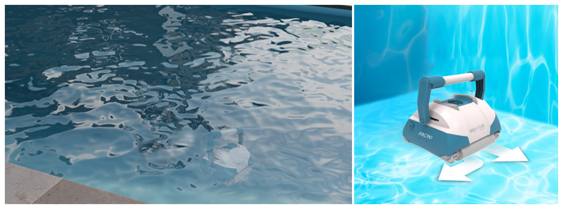 déplacement du robot piscine frc90 bwt aquatron