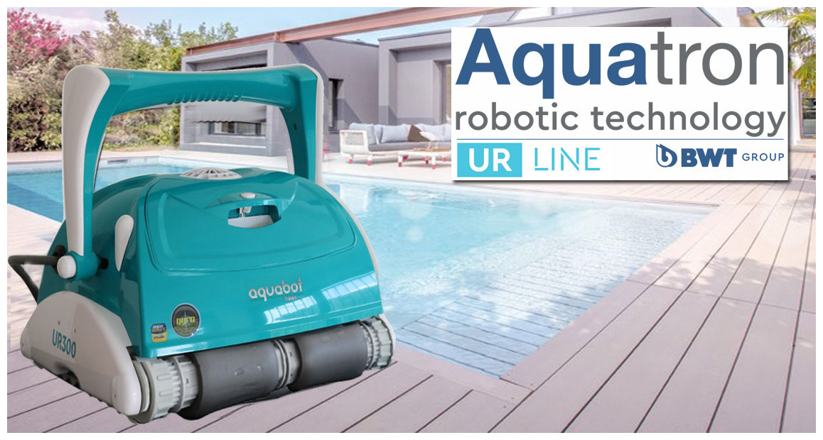 robot électrique pour piscine ur300 bwt en situation