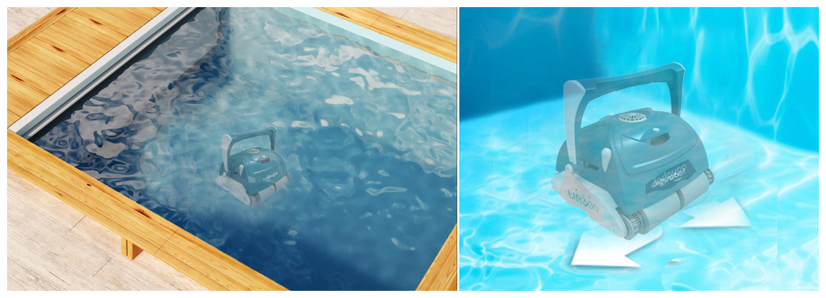 déplacement intelligent du robot de piscine UR300 par BWT