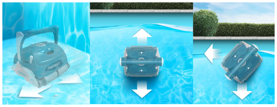 nettoyage du fond parois ligne d'eau du robot bwt UR300