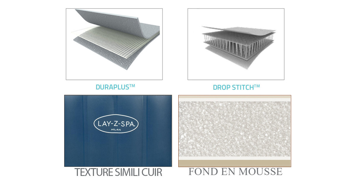 matériaux du spa bestway lay z