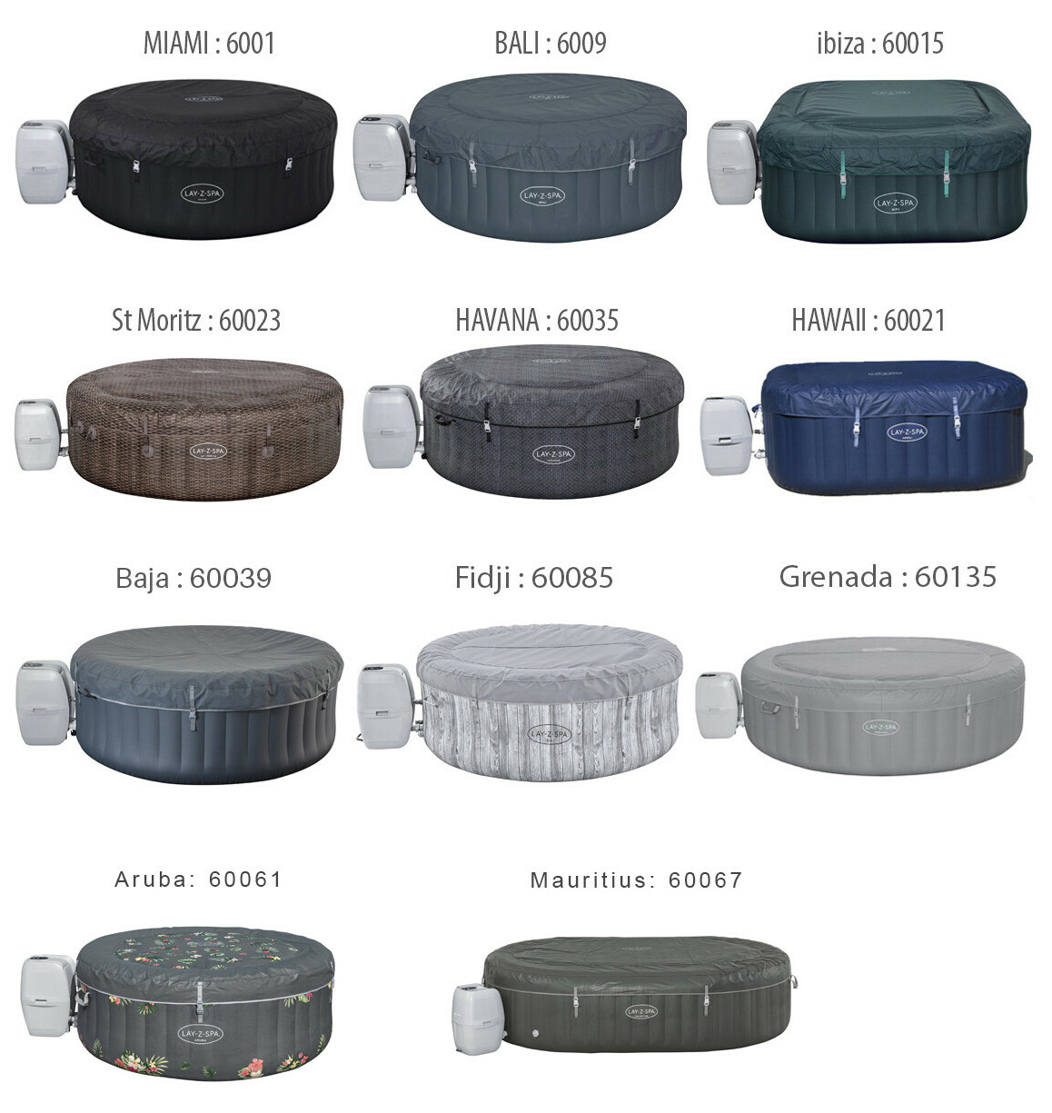 module de spas gonflables bestway lay z