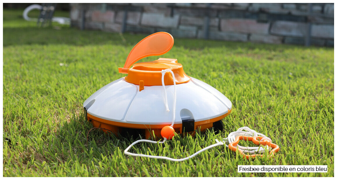 aspirateur de piscine freesbee orange