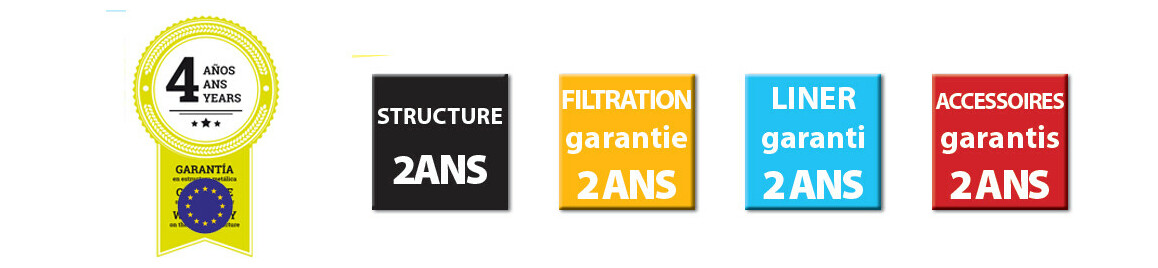 garantie des piscines hors sol en acier gris par gre