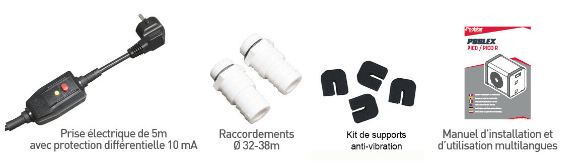 accessoires de la pompe à chaleur Jetblack Mini poolex