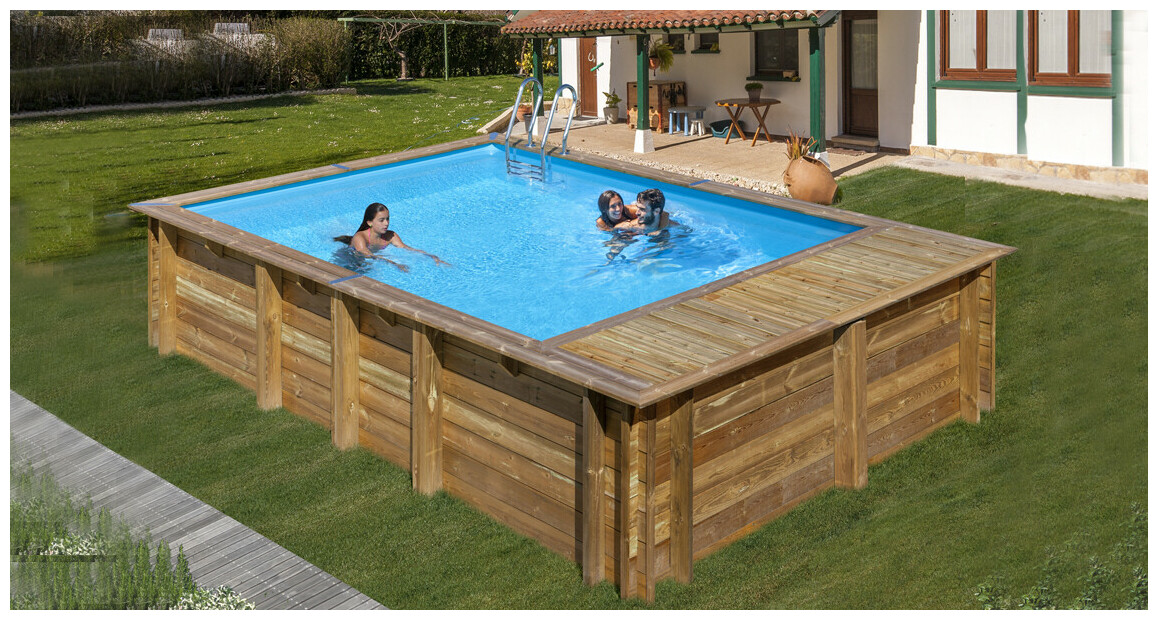 piscine Piscine bois rectangle Woodfirst Original evora plus - 620 x 4.20 x 133 cm