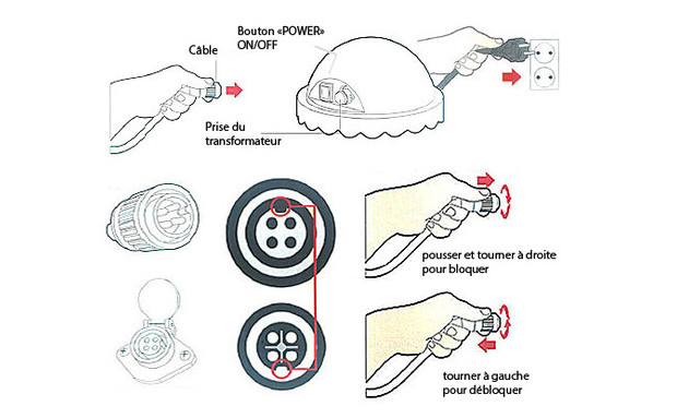 mise en route robot nettoyeur D2