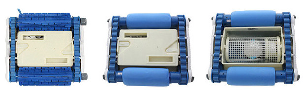 robot de piscine D8 vue de dessous