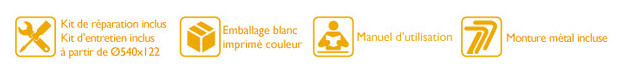 jilong piscine hors-sol tubulaire - pictos options