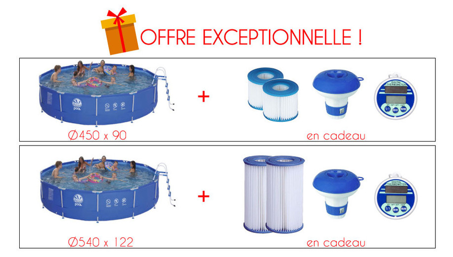 En cadeau avec votre piscine hors-sol Jilong !