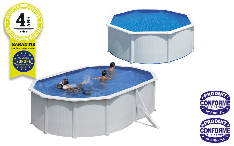 Piscine hors-sol Gré Fidji acier