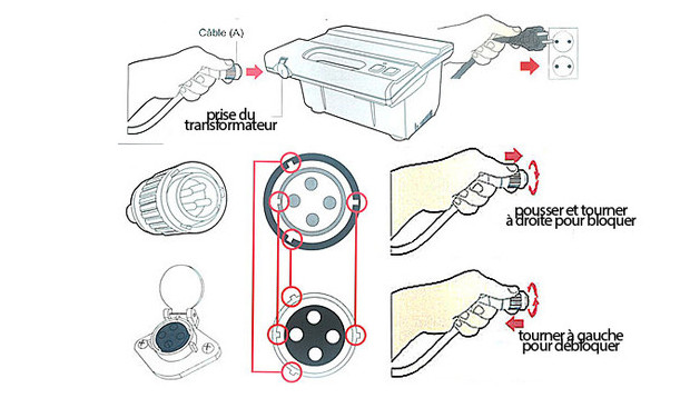 D8 Pro Plus robot piscine - transformateur raccord