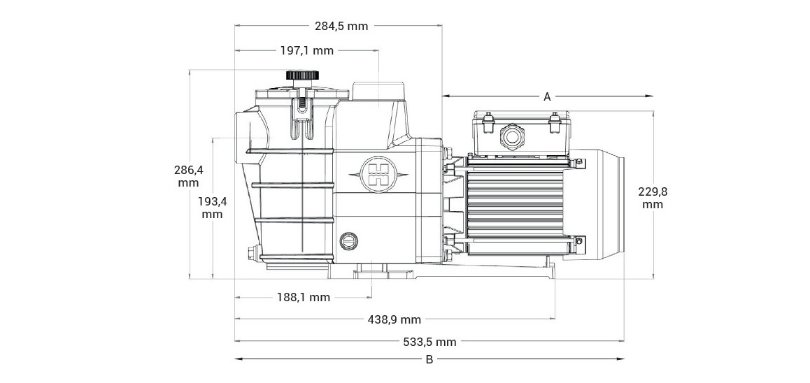 dimensions des nouvelles référence de pompes de filtration hayward max flo