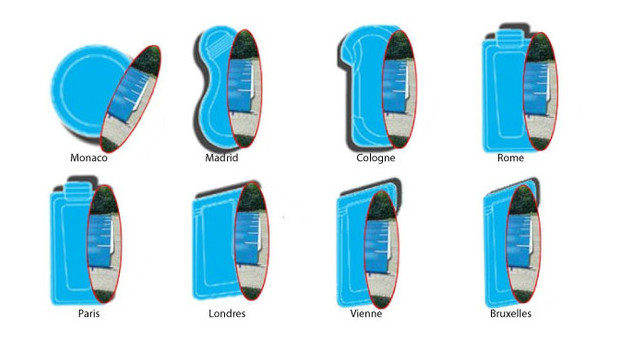 bache a barre piscine polyester union