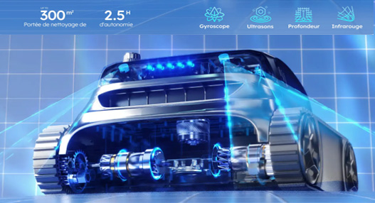 Robot piscine sans fil S2 Solar Vision