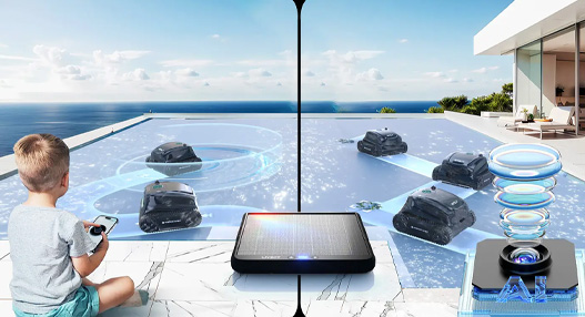 Robot piscine sans fil S2 Solar Vision