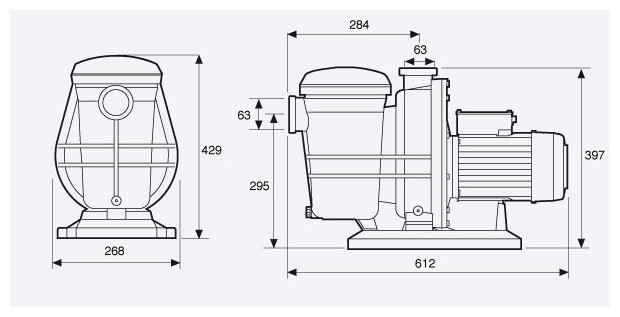 pompe espa tifon dimensions