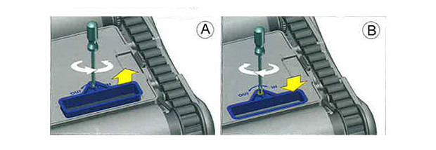 robot piscine D8 Access aspiration dessous