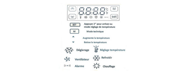 pompe chaleur pacfirst - ecran