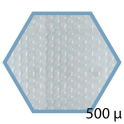 Bache été 500 microns pour piscine bois original hexa 412 x 412
