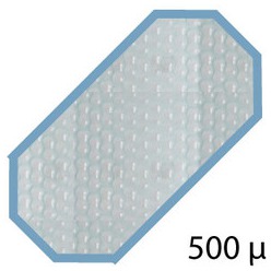 Bache été 500 microns pour piscine bois original 436 x 336