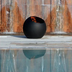 Brasero Bubble noir design