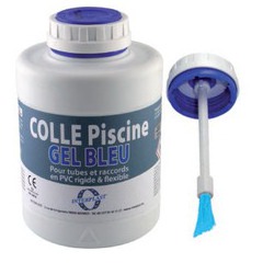 Colle PVC gel bleu interfix pour PVC souple - 1000 mL
