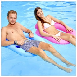 Siège gonflable multi couleur - Lot de 2
