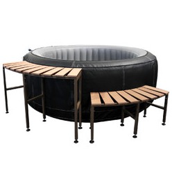 Meuble pour spa gonflable - Haut et Bas