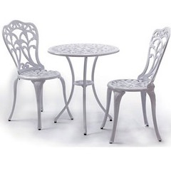 Salon repas Romance blanc