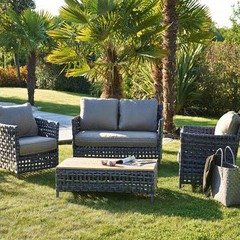 Salon bas de jardin Apt en résine plate
