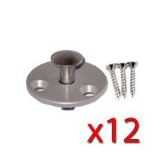 Option piton douille collerette pour plage bois x12