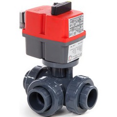 Vanne électrique 3 voies avec régulateur