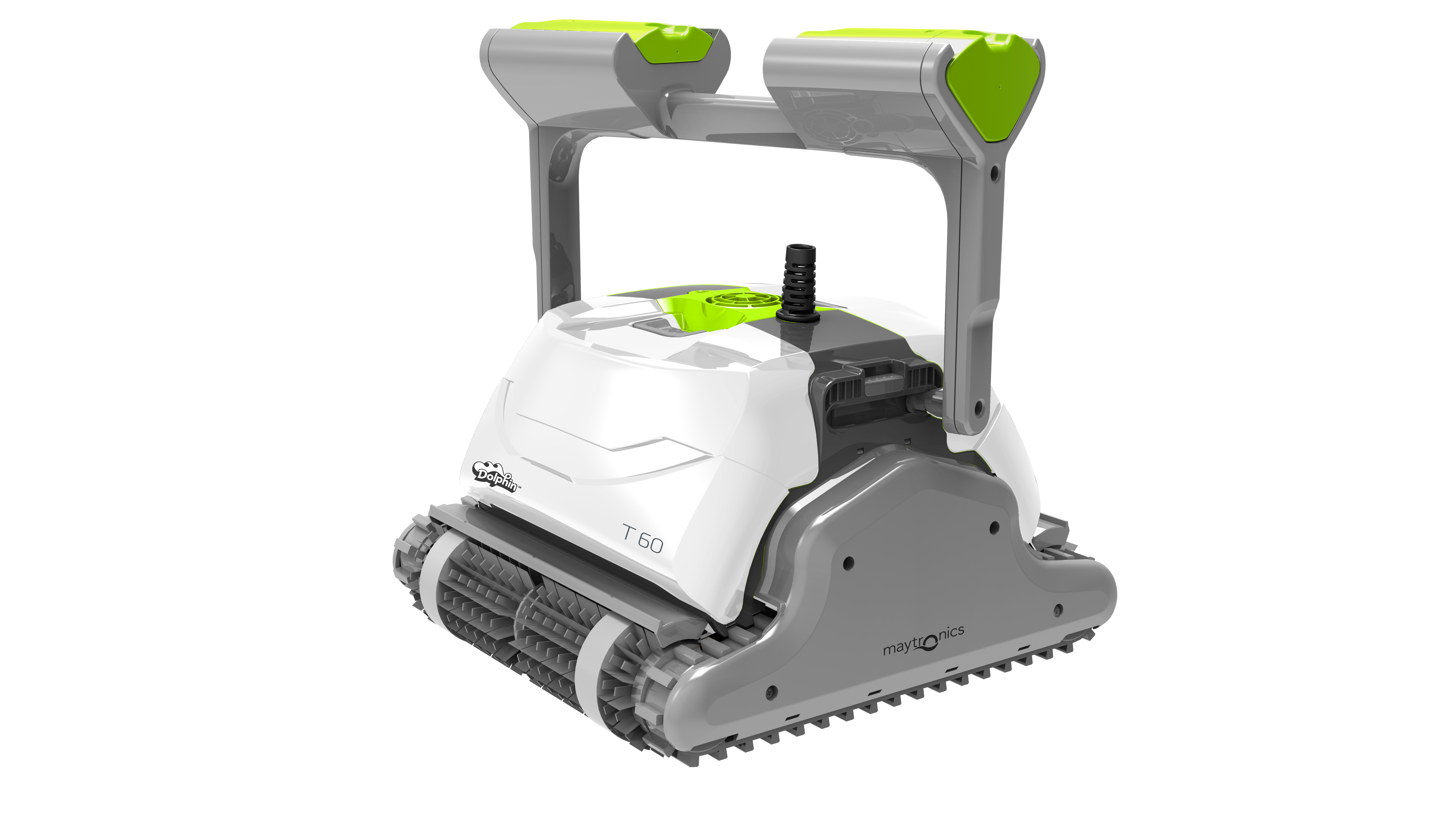 Robot de Piscine électrique Maytronics Dolphin T60 – Nettoyage des Fonds, Parois et Ligne d’Eau, Robot Pilotable Via Application Mobile, Fourni avec Caddy