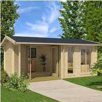 Abri de jardin en bois brut Brighton A - 16,12 m² - 44 mm