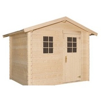 Abri de jardin en bois brut - Leman 142 - 4,51 m² - 19 mm