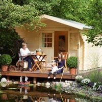 Abri en bois brut - Nicaragua - Porte simple - 8,64 m² - 28 mm