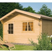 Abri en bois brut Victoria - Simple porte - 14.75 m² - 28 mm