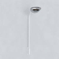 Applique tige murale chauffante infrarouge blanche et chrome 2000 W