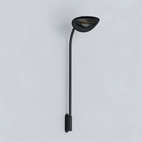 Applique tige murale chauffante infrarouge noire 2000 W