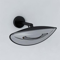 Applique murale chauffante infrarouge noire et chrome 1500 W