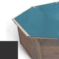 Bache à barres carbone pour piscine bois original 562 x 562