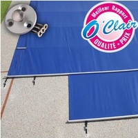 Kit De 8 Pitons Avec Douille Et Collerette Pour Plage De Piscine Bois/Composite - Vis Inox Incluses