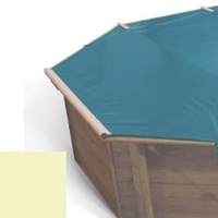 Bache à barres sable pour piscine bois original 562 x 562
