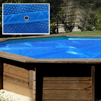 Bâche été rectangulaire pour piscine bois Cardamon 11,70 x 3,80m 400µ