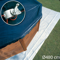 Bâche hiver Ø 480 cm - Piscine hors sol Gré ronde Ø 400 cm