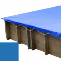 Bâche hiver bleu pour piscine bois original 305 x 305